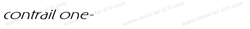 contrail one字体转换